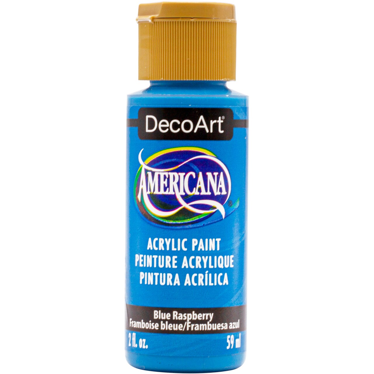 DecoArt Americana Acrylic Color, 2 oz. Bottle, Blue Raspberry